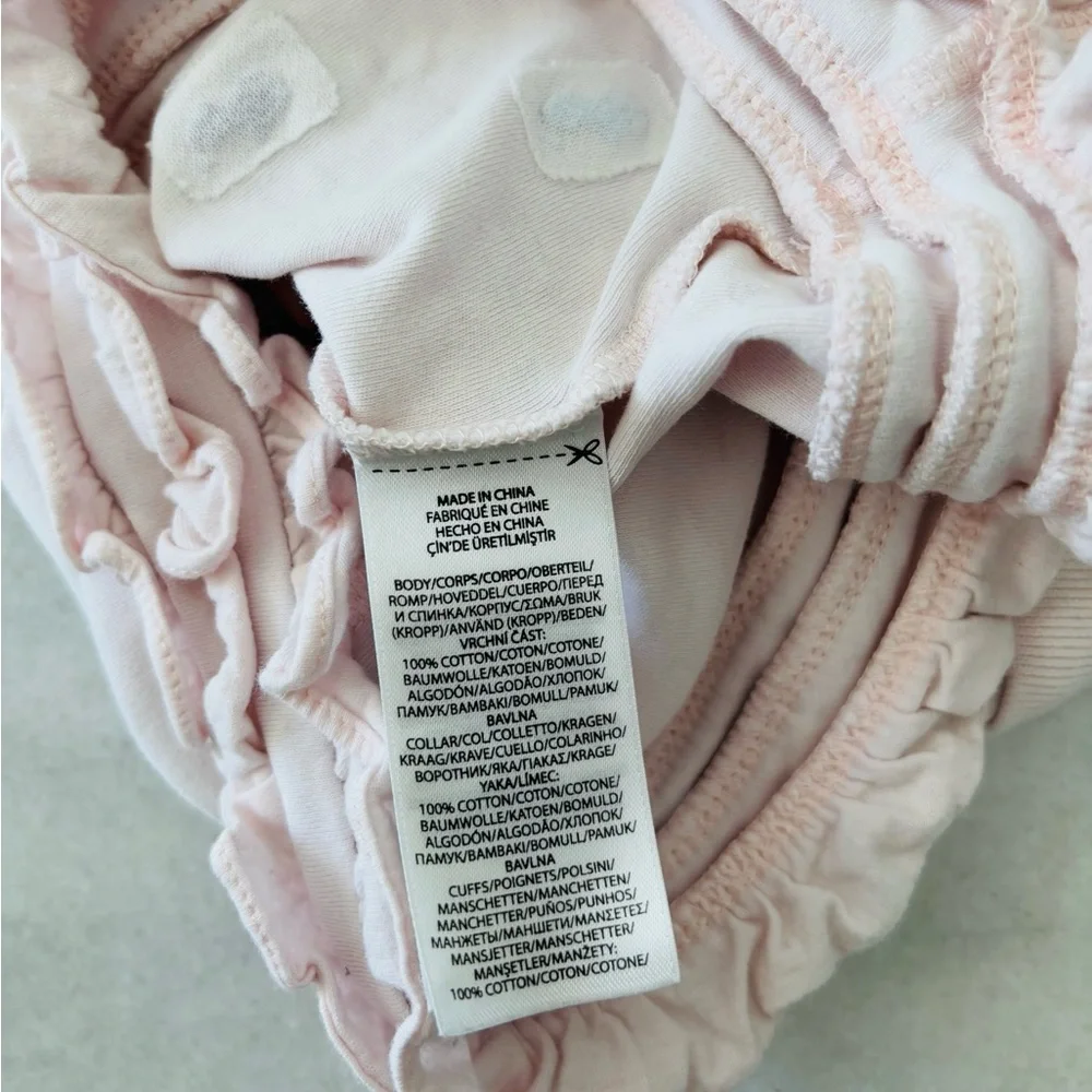 Ralph Lauren Baby Girls Ruffled Polo Dress Pink Pony Print Infant 3 Months